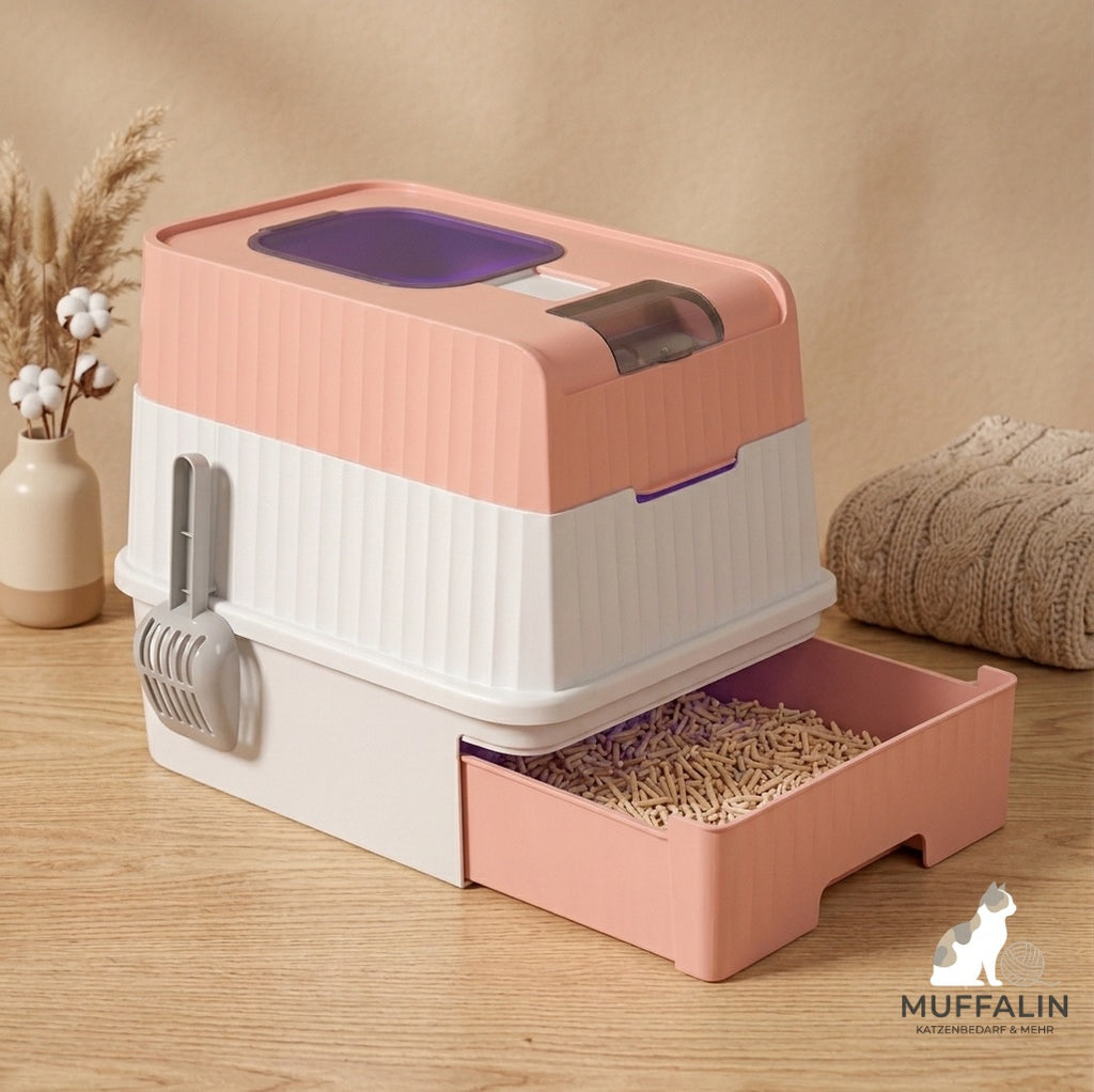 Muffalin – Die exklusive Design-Katzentoilette mit automatischer UV-Hygiene