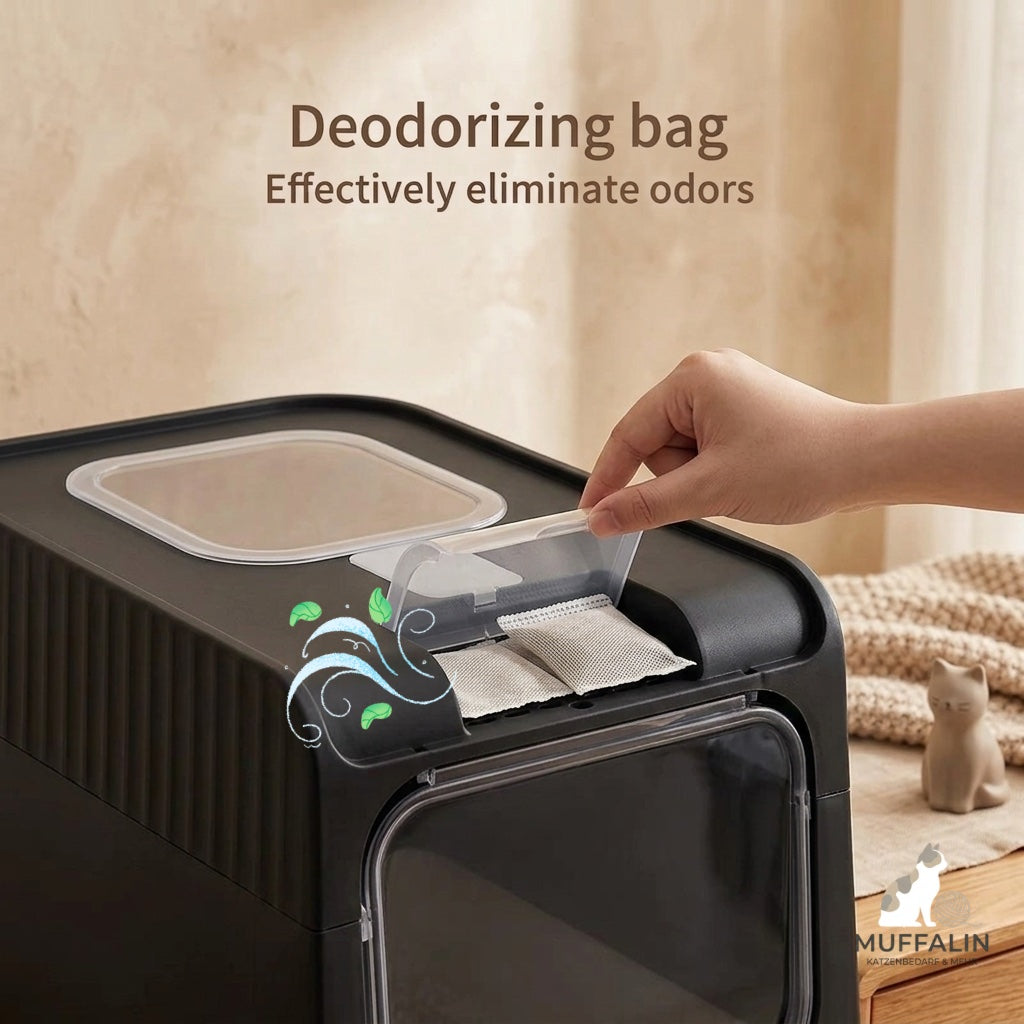 Muffalin – Die exklusive Design-Katzentoilette mit automatischer UV-Hygiene