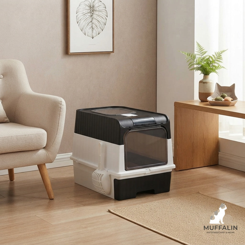 Muffalin – Die exklusive Design-Katzentoilette mit automatischer UV-Hygiene